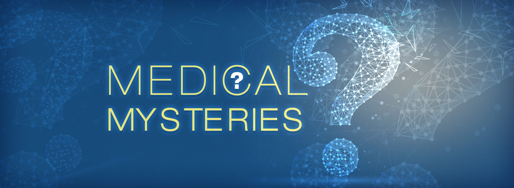 Medical Mysteries Art with question mark background